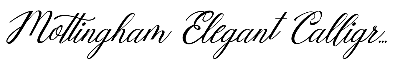 Mottingham Elegant Calligraphy Regular